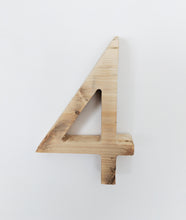 Load image into Gallery viewer, 5&quot; Unfinished Wood Century Gothic Numbers