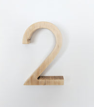Load image into Gallery viewer, 5&quot; Unfinished Wood Century Gothic Numbers